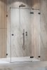 Radaway Essenza Pro Brushed GunMetal Kdj kabina 90x80cm prawa szczotkowany grafit 10097090-92-01R/10098080-01-01
